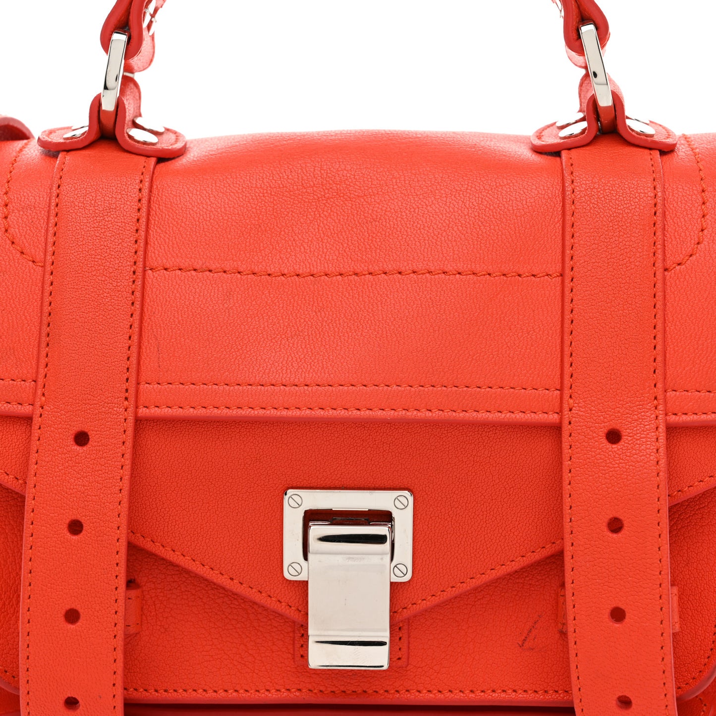 Lambskin Tiny PS1 Satchel Orange Pepper