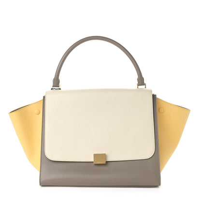 Celine Smooth Calfskin Medium Tri-Color Trapeze Butter 1 of 11