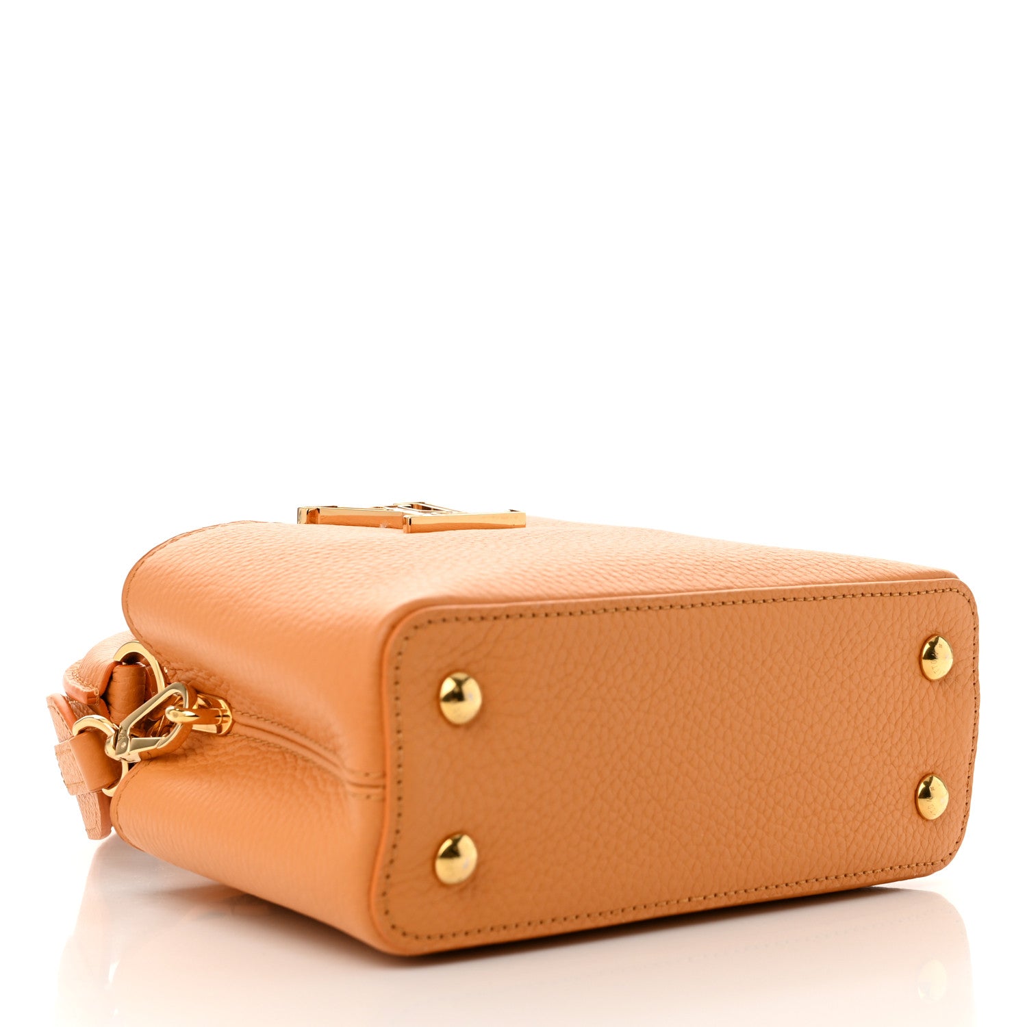 Louis Vuitton Taurillon Mini Capucines Safran Imperial 4 of 9