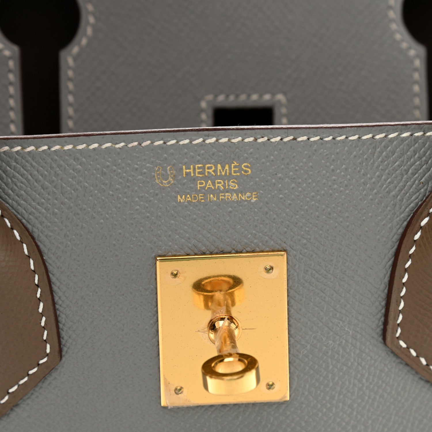 Hermes Epsom Horseshoe Birkin 30 Gris Mouette Etoupe 6 of 12