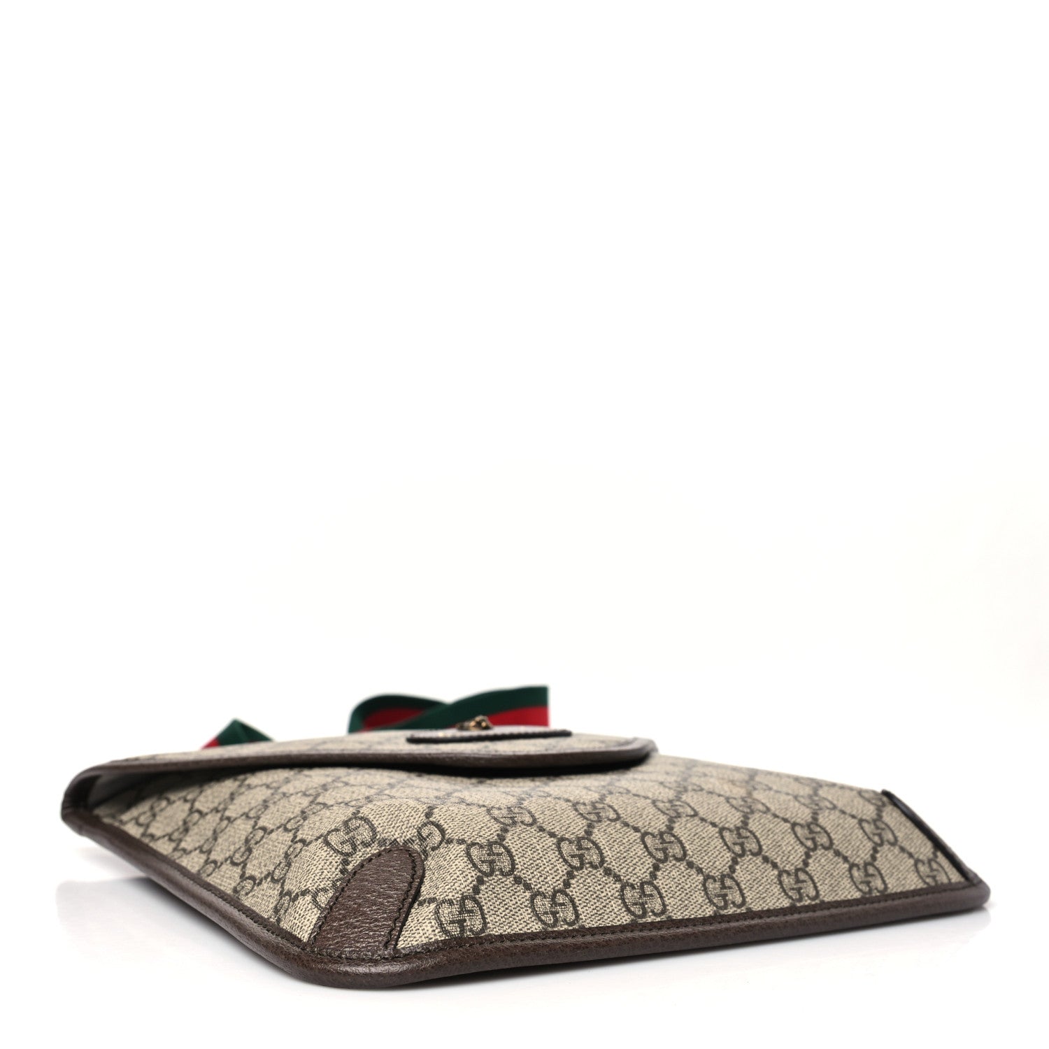 Gucci GG Supreme Monogram Web Medium Neo Vintage Flap Messenger Bag Beige New Acero 4 of 9