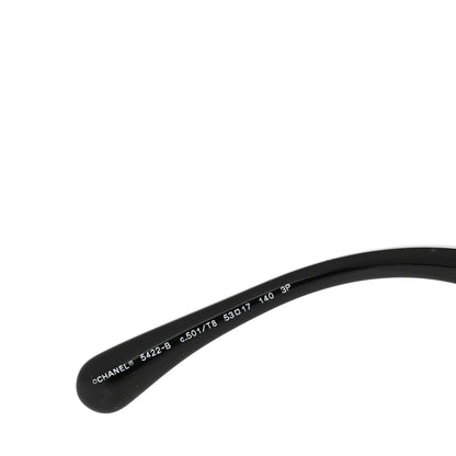 Chanel Acetate Strass Polarized Square Sunglasses 5422-B Black 5 of 7