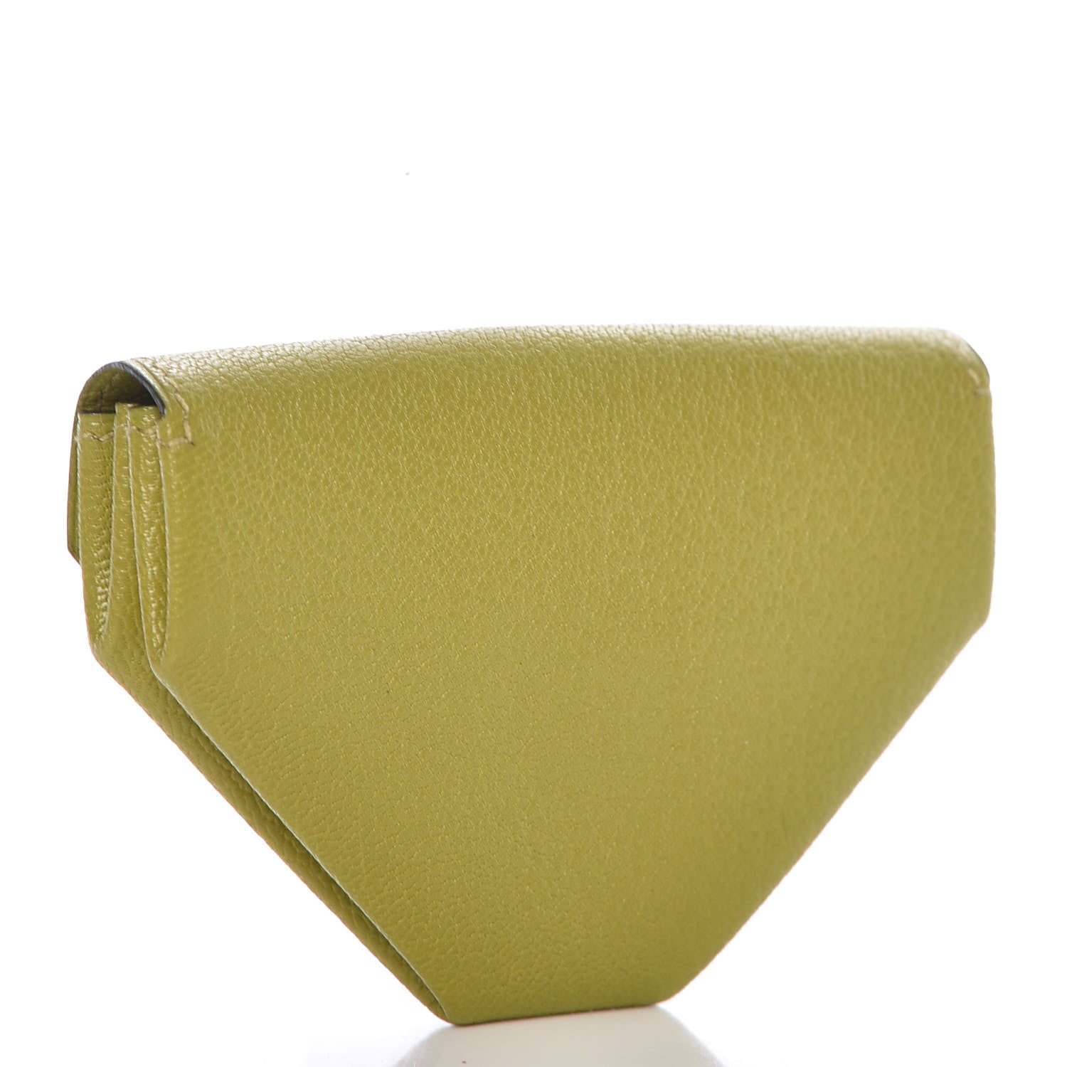 Hermes Chevre Mysore 24 Change Purse Vert Anis 3 of 12