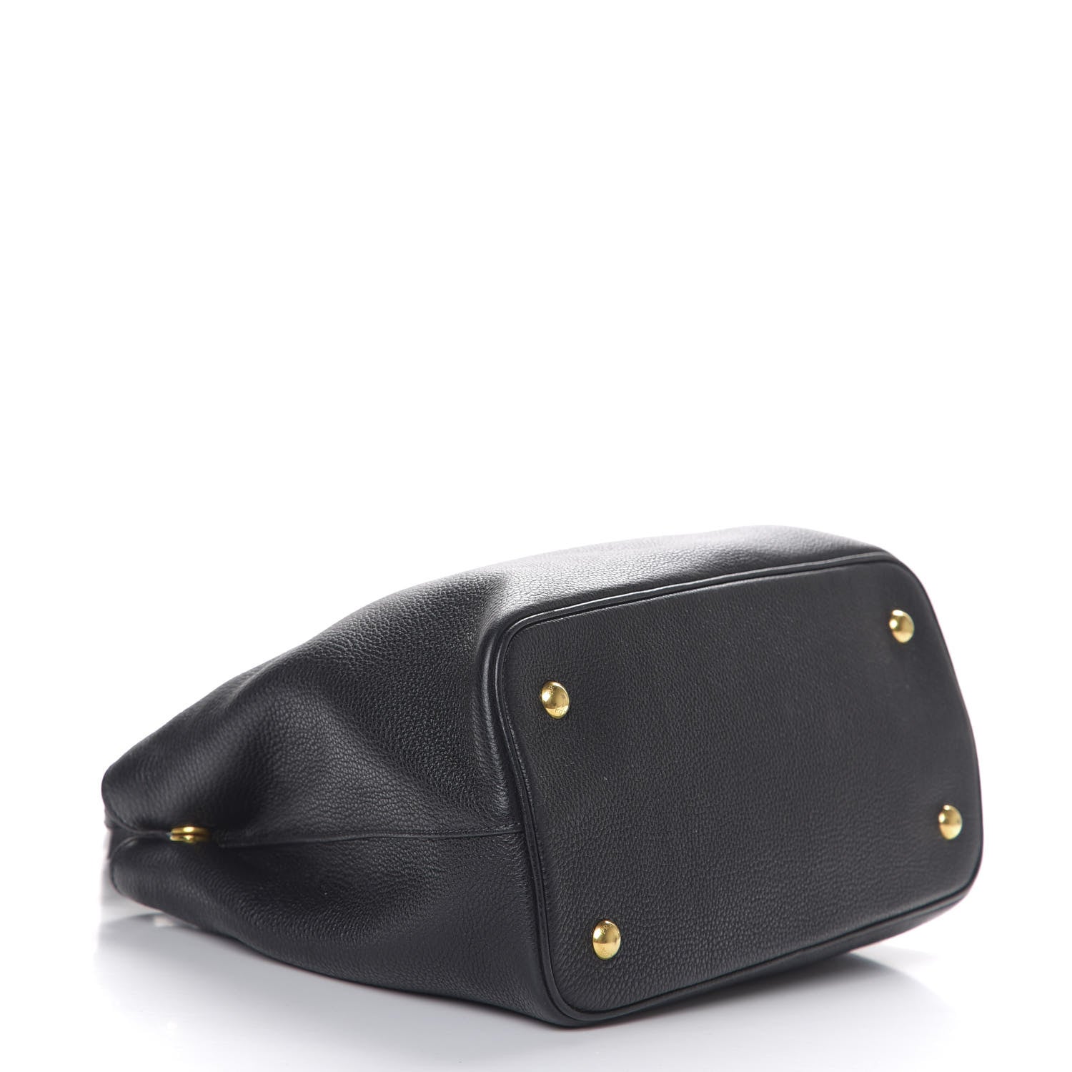 Prada Vitello Daino Tote Black 3 of 8