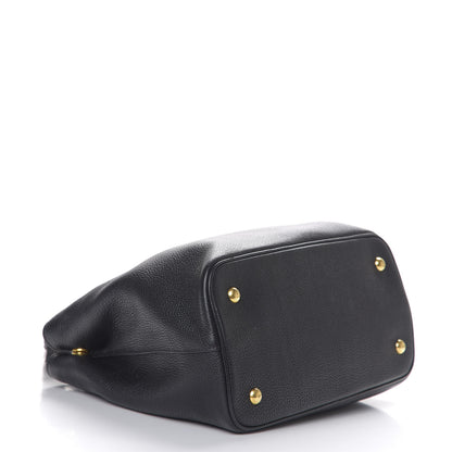 Prada Vitello Daino Tote Black 3 of 8