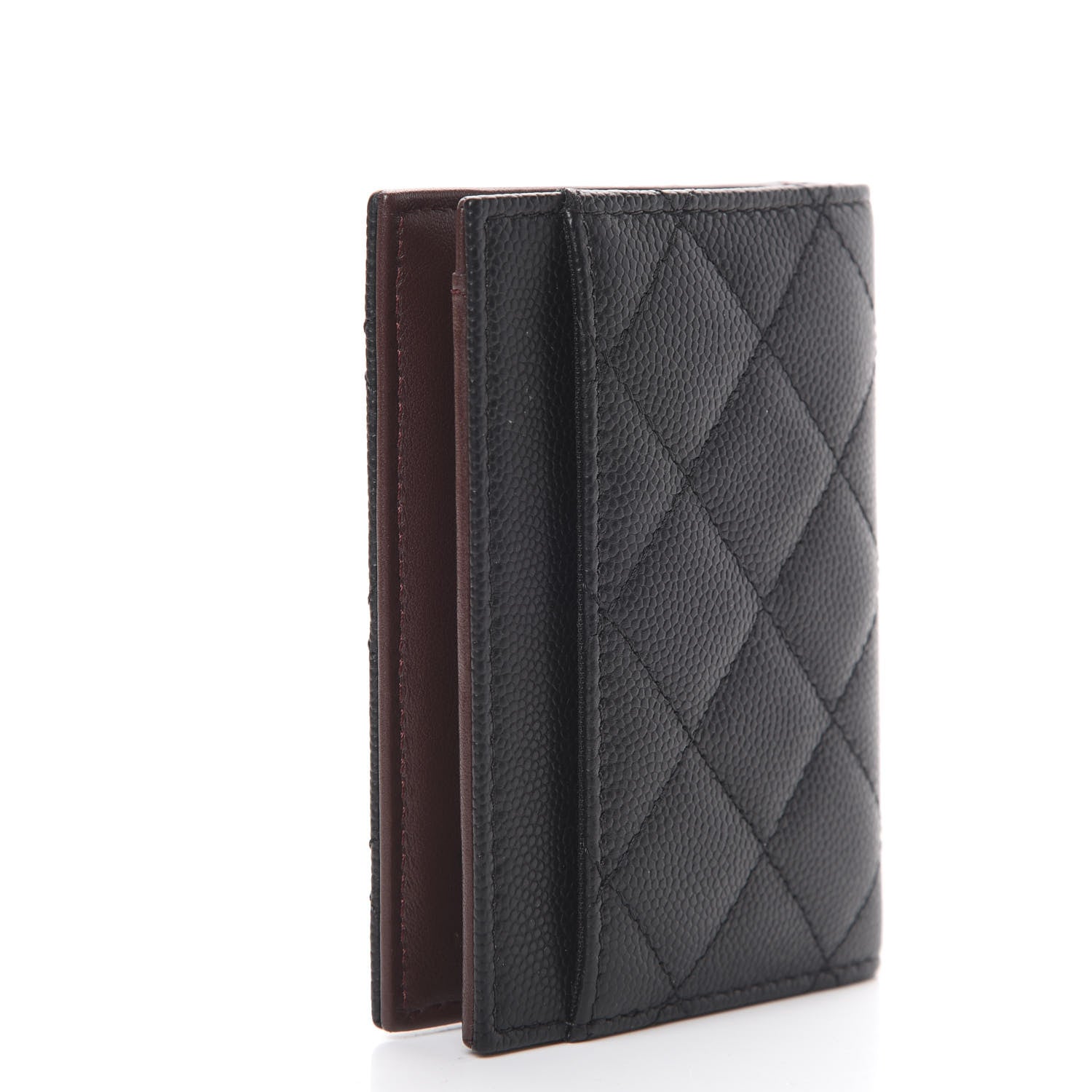 Chanel Caviar Quilted Card Holder Wallet Black 2 of 7