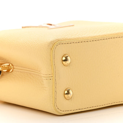Louis Vuitton Taurillon Mini Capucines Jaune Plume 9 of 13