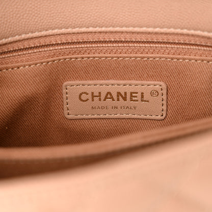Chanel Caviar Lizard Embossed Quilted Mini Coco Handle Flap Beige 6 of 11