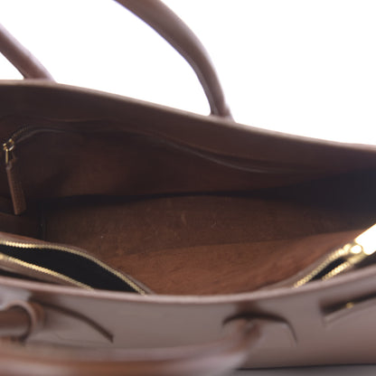 Saint Laurent Calfskin Large Sac De Jour Carryall Cognac 5 of 24