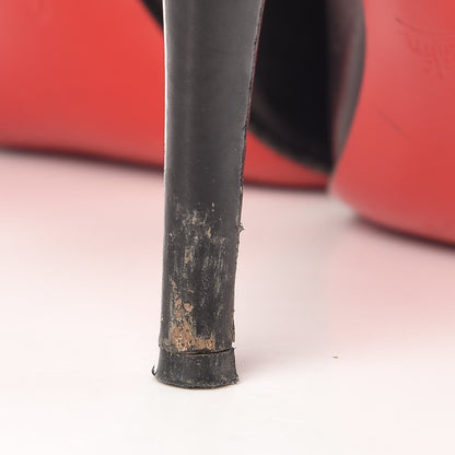 Christian Louboutin Kid Very Prive 120 Pumps 37 Black Red 12 of 12