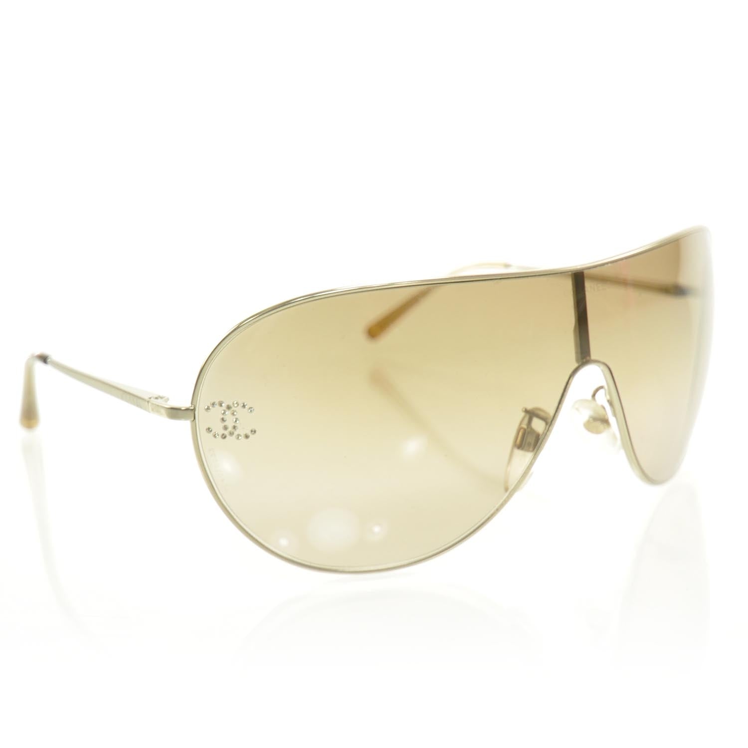 Chanel Crystal CC Logo Sunglasses 4122 B 1 of 8