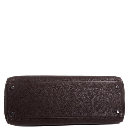 Hermes Togo Kelly Retourne 35 Chocolate 5 of 21