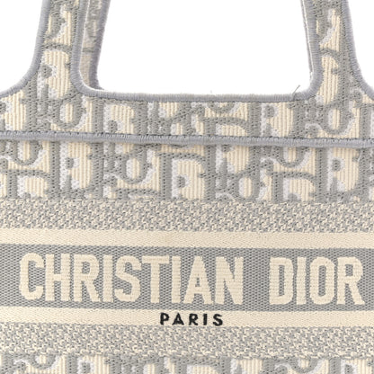Christian Dior Oblique Mini Book Tote Grey Multicolor 8 of 12