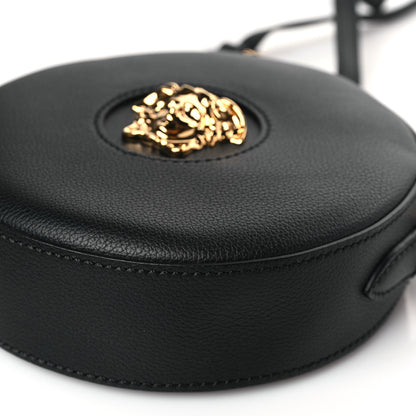 Versace Calfskin La Medusa Round Camera Bag Black 8 of 8