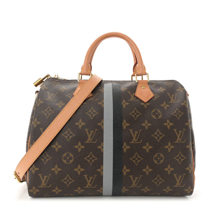 Louis Vuitton Monogram My LV Heritage Speedy Bandouliere 30 Black Gris 1 of 11