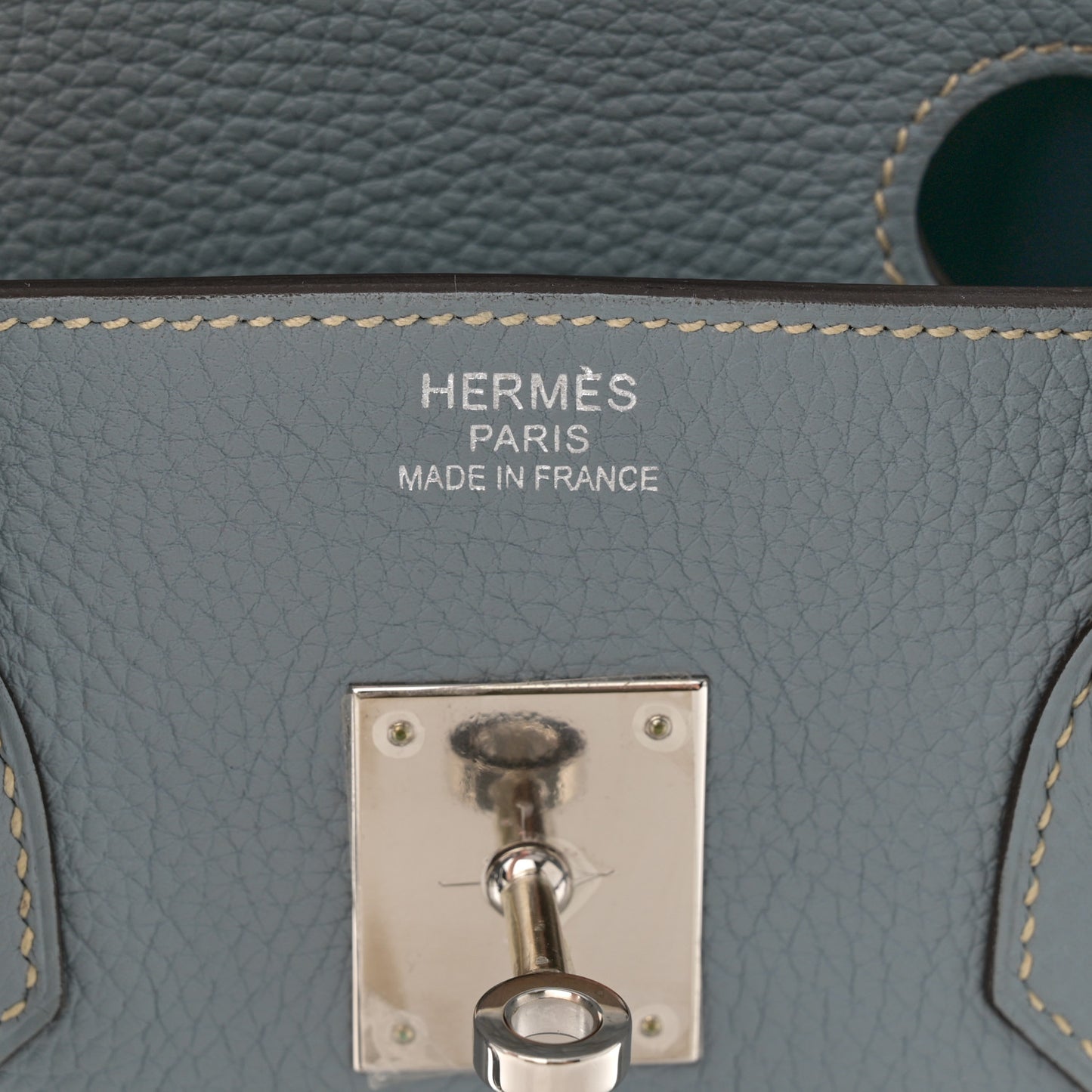 Togo Birkin 35 Bleu Lin