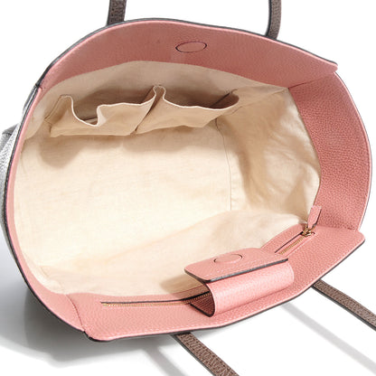 Gucci Dollar Calfskin Small Swing Tote Grey Field Soft Pink 5 of 6
