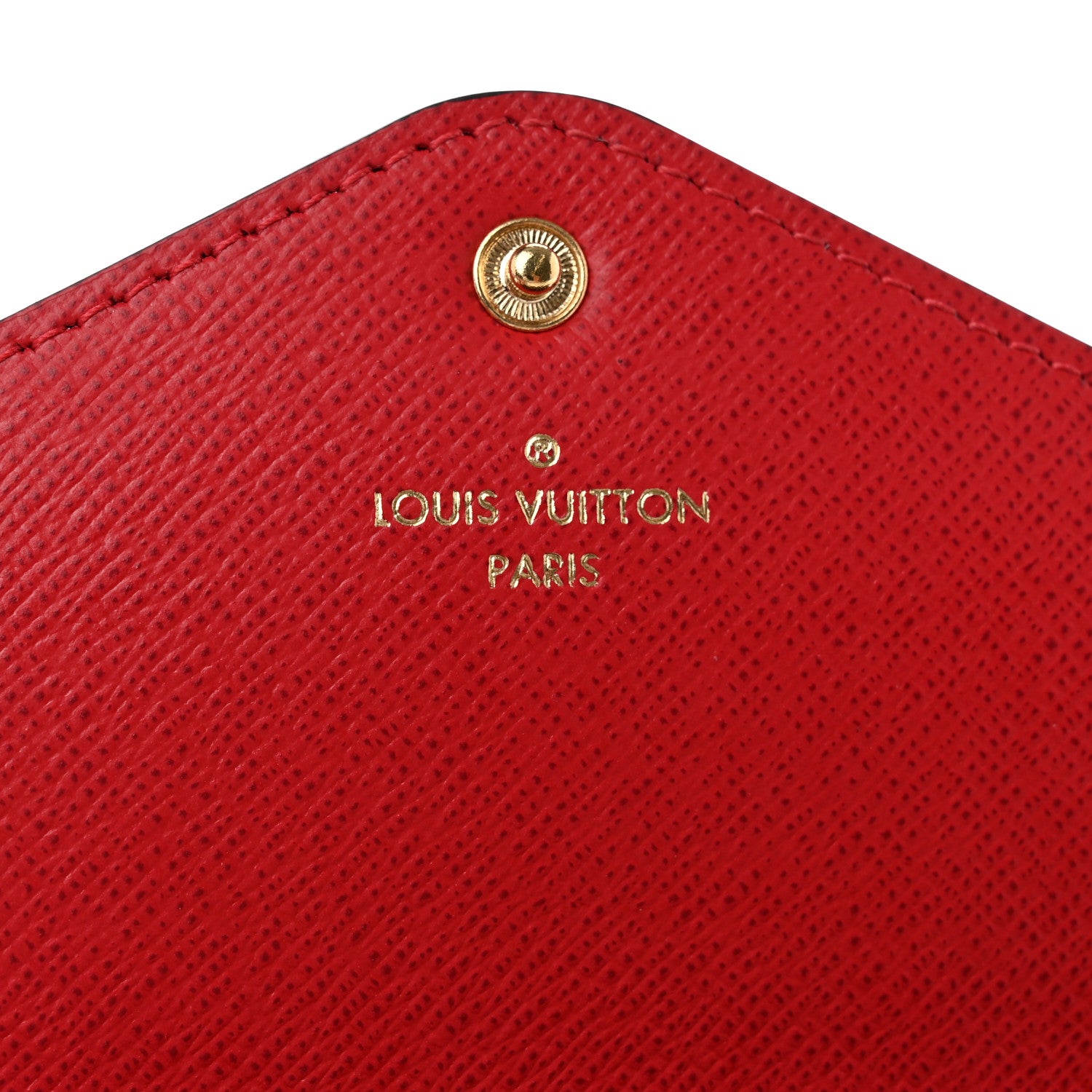 Louis Vuitton Damier Ebene Josephine Wallet Red 6 of 8