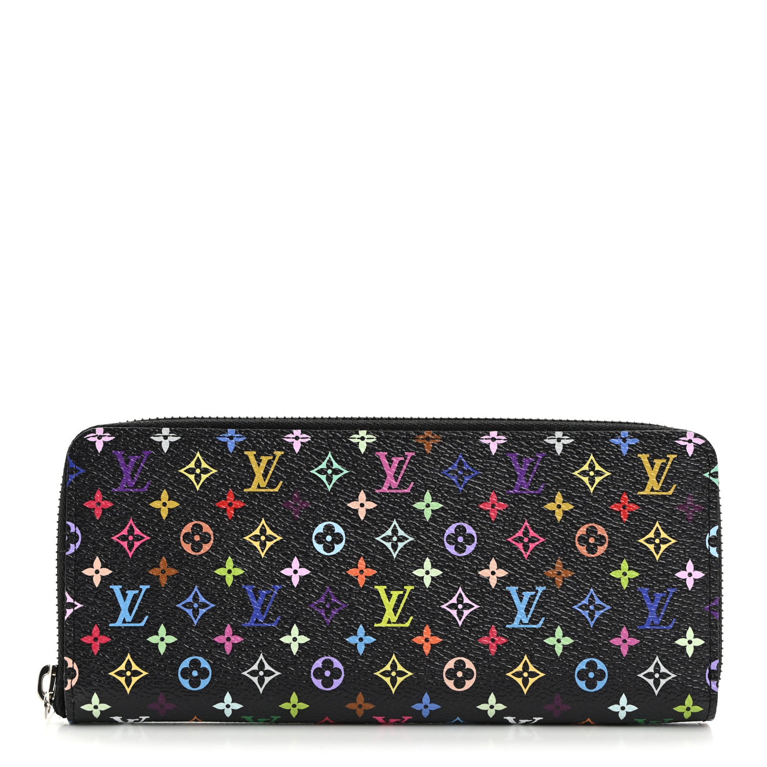 Louis Vuitton LV X TM Monogram Multicolor Clemence Wallet Black 1 of 7