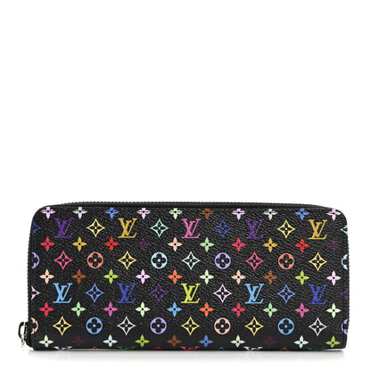 Louis Vuitton LV X TM Monogram Multicolor Clemence Wallet Black 1 of 7