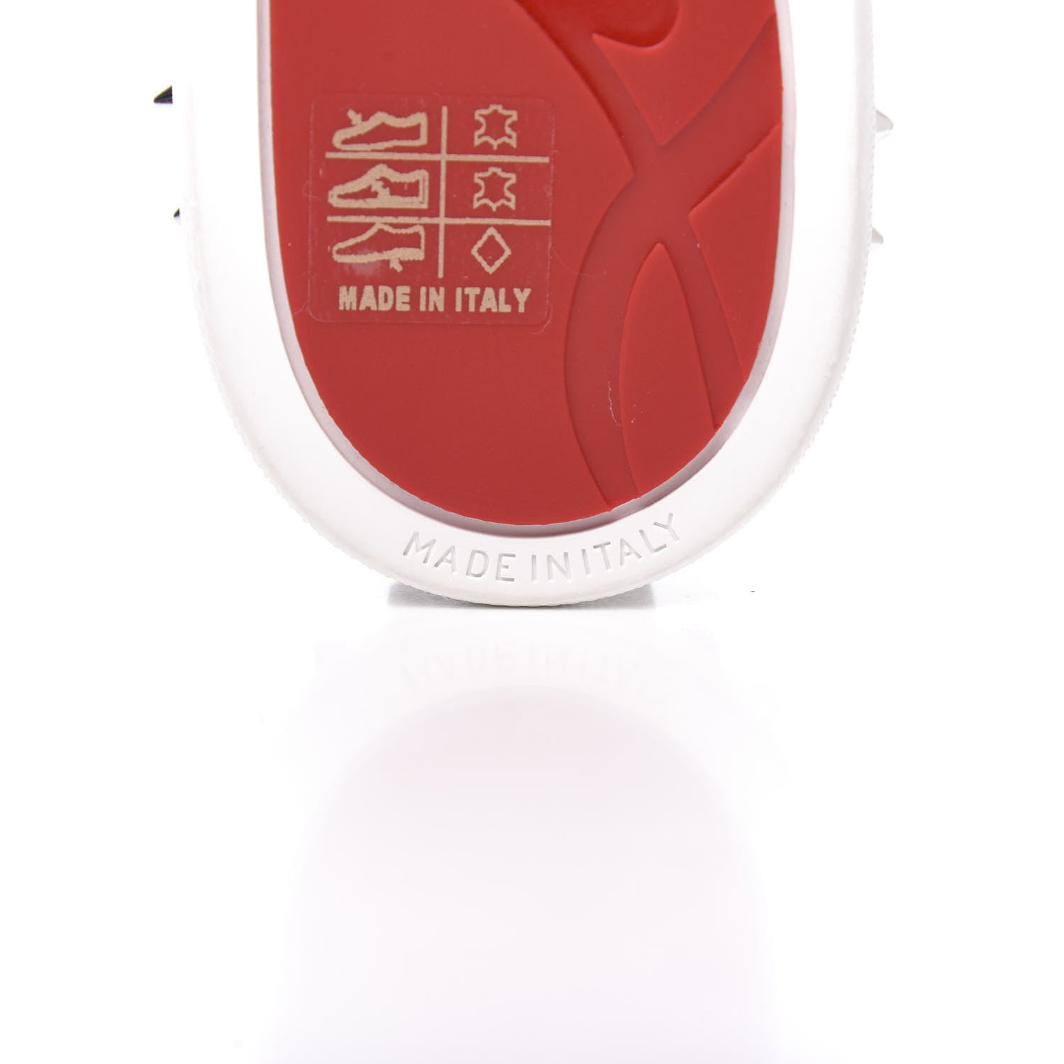 Christian Louboutin Calfskin Spikes Womens Vieira 2 Flat Sneakers 37 White 7 of 10