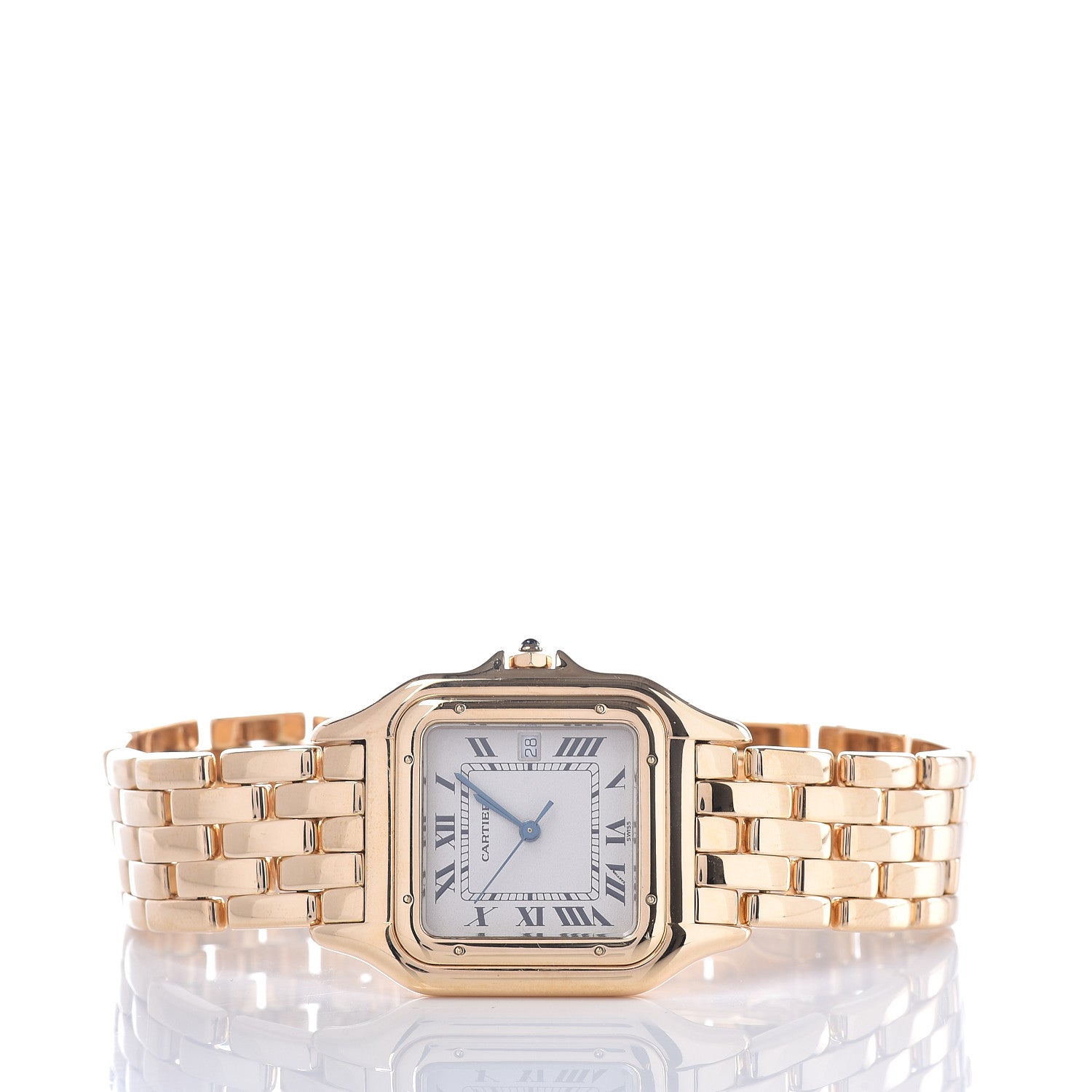 Cartier 18K Yellow Gold 29mm Panthere Quartz Watch 3 of 7