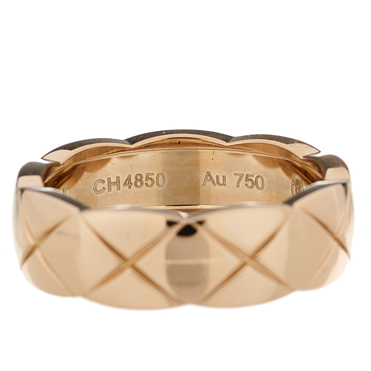 Chanel 18K Beige Gold Small Coco Crush Ring 57 8 4 of 6