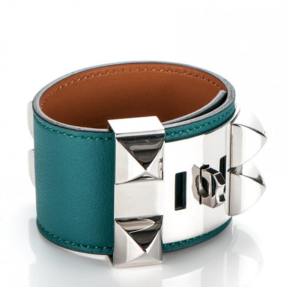 Hermes Swift Collier de Chien CDC Bracelet S Malachite 3 of 6