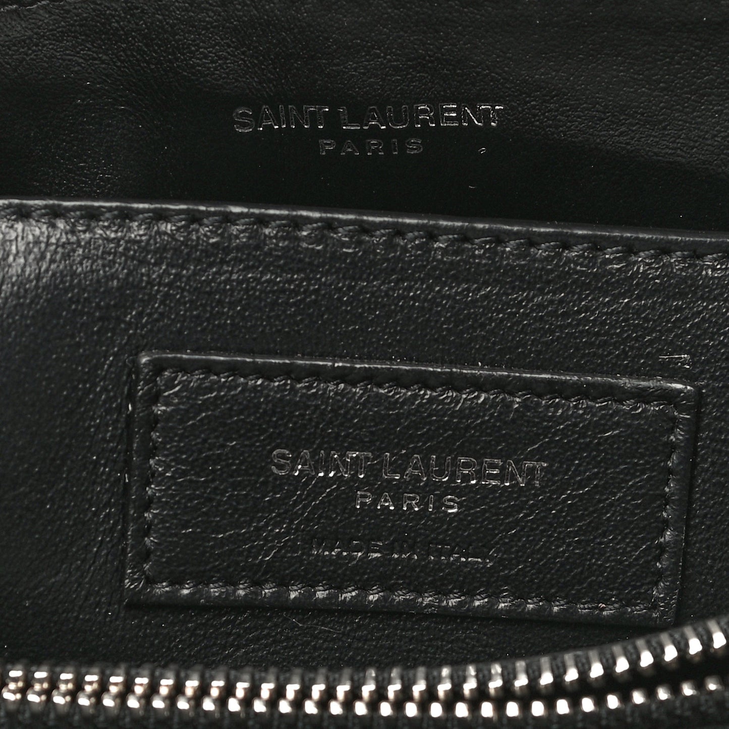 Calfskin Y Quilted Monogram Small Loulou Chain Satchel Black