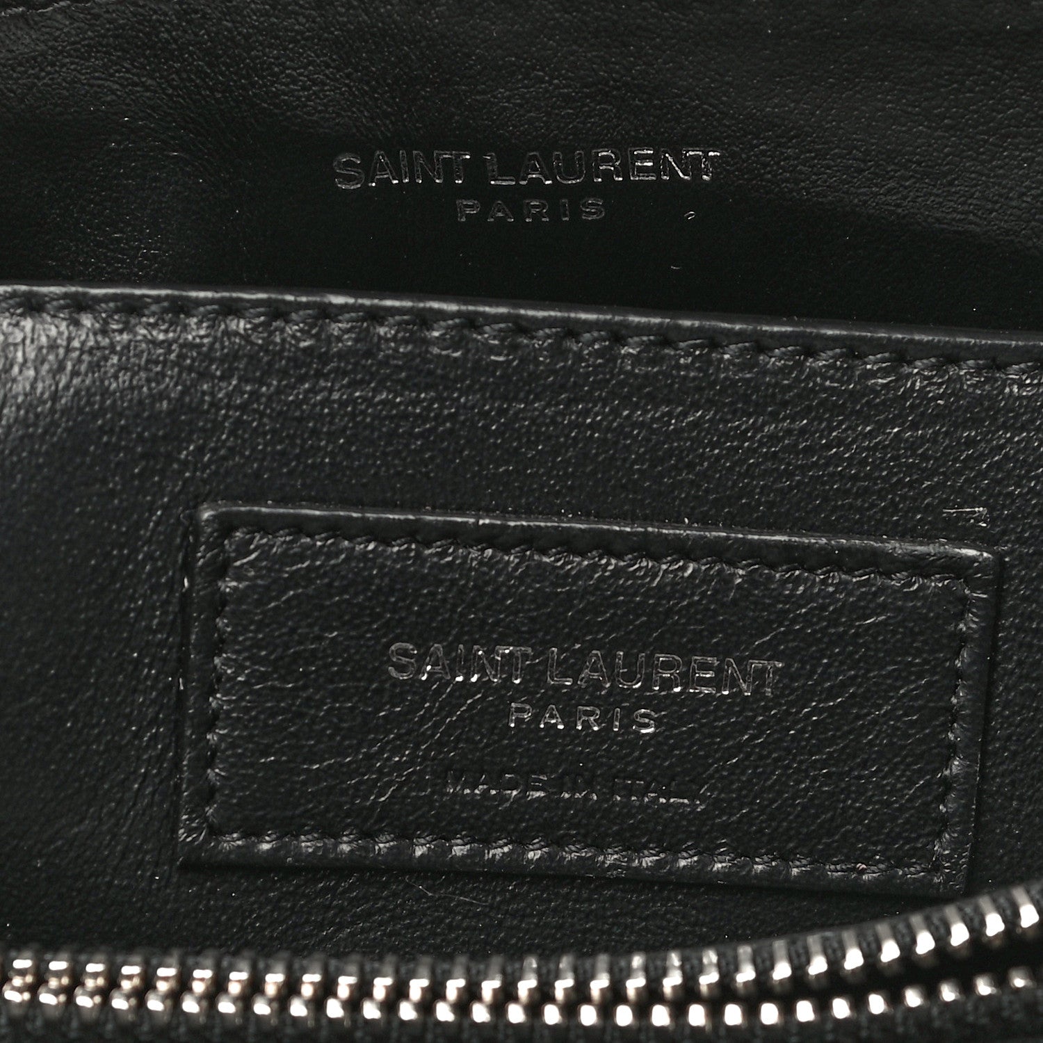 Saint Laurent Calfskin Y Quilted Monogram Small Loulou Chain Satchel Black 6 of 13