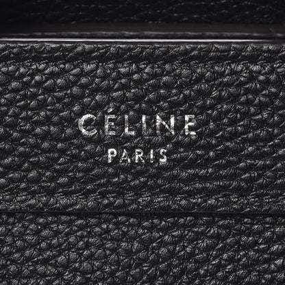Celine Drummed Calfskin Nano Luggage Black 9 of 9