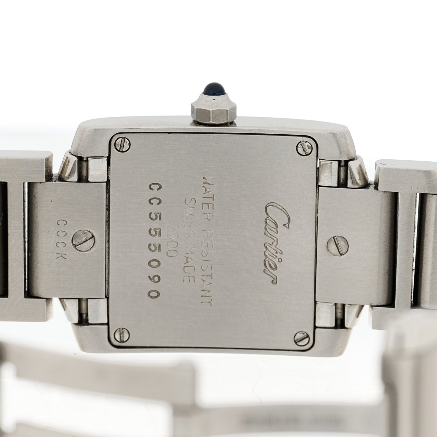 Stainless Steel 20mm Tank Francaise Quartz Watch