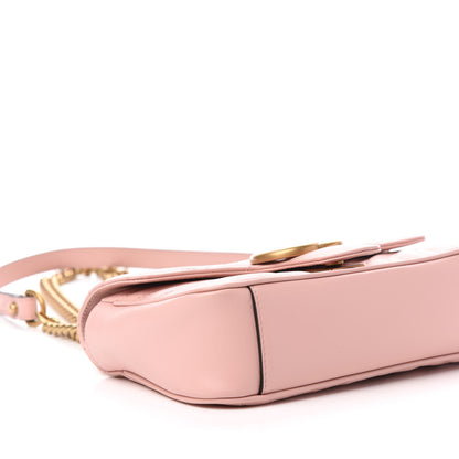 Gucci Calfskin Matelasse Mini GG Marmont Shoulder Bag Perfect Pink 10 of 12