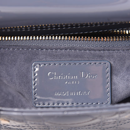 Christian Dior Patent Cannage Mini Lady Dior Light Blue 6 of 9