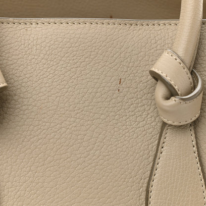 Celine Crisped Calfskin Tie Knot Tote Light Taupe 17 of 19