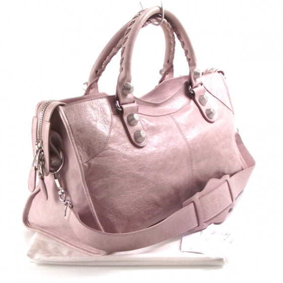 Balenciaga Agneau Giant 21 Silver Hardware Part Time Bois de Rose 3 of 15