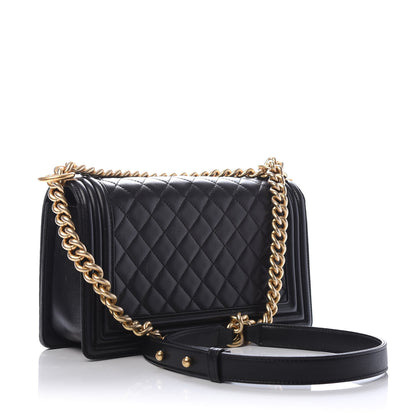 Chanel Lambskin Quilted Medium Boy Flap Black 3 of 10