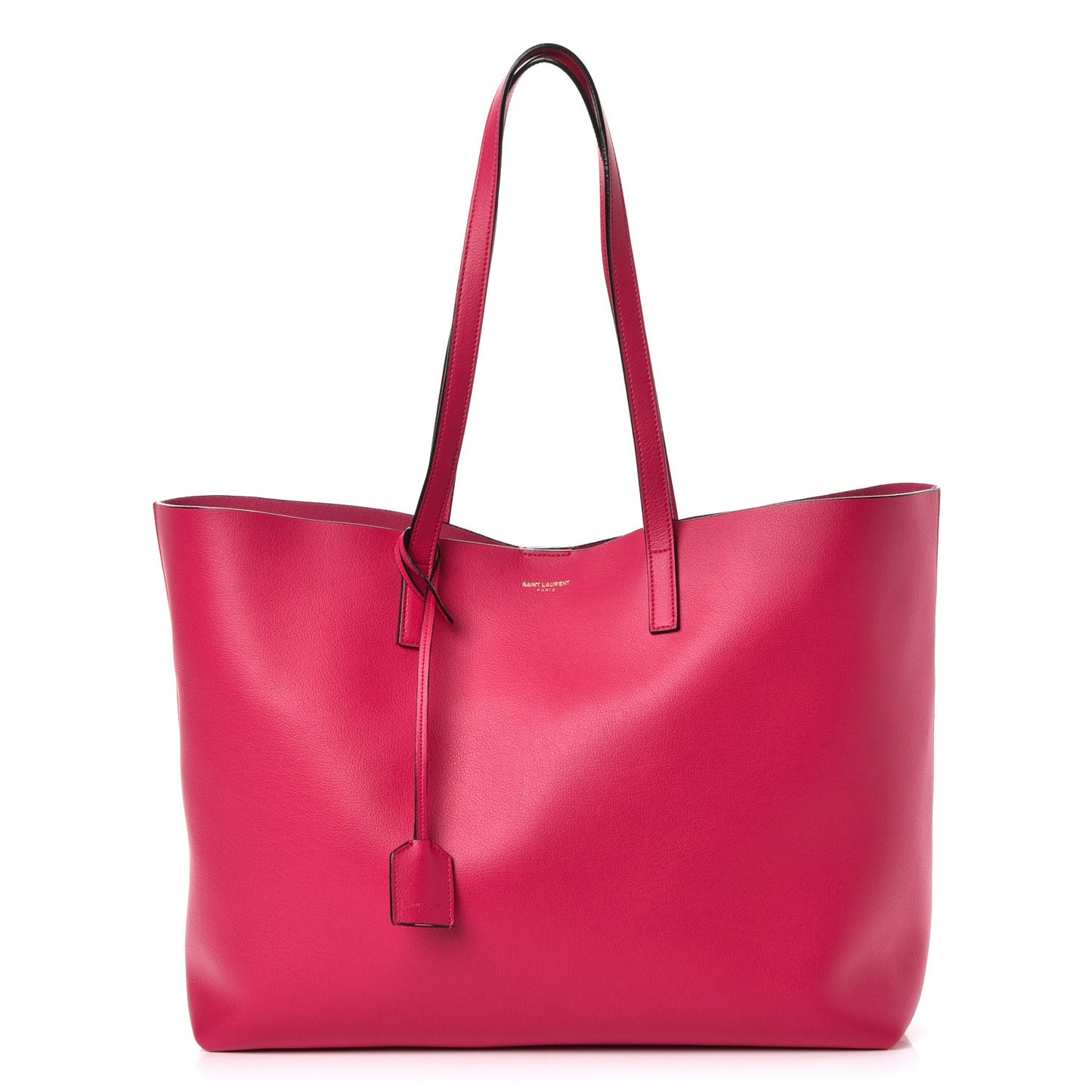Calfskin Large Shopping Tote Fuchsia