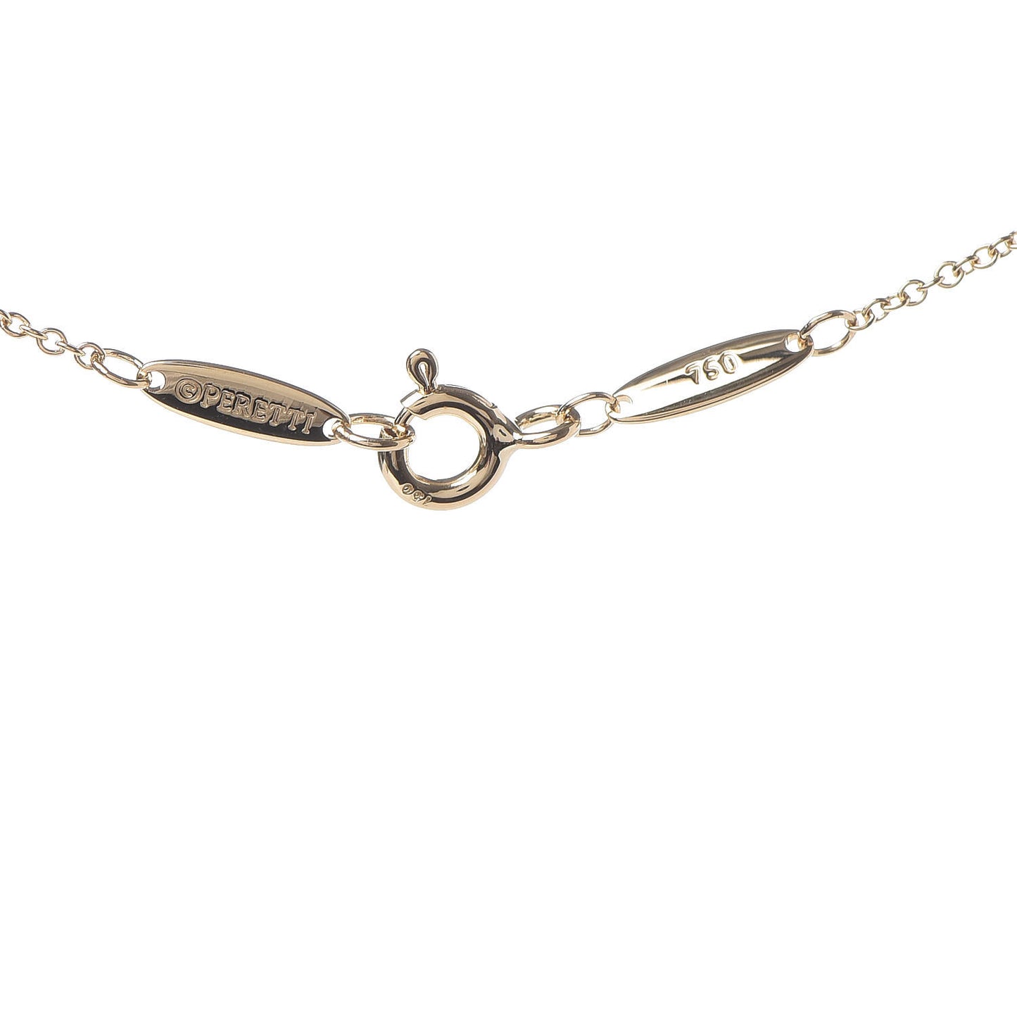 18K Yellow Gold Diamond .21ct Elsa Peretti Diamonds by the Yard Pendant Necklace