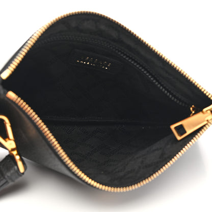 Versace Grained Calfskin Medusa Wrist Pouch Black 5 of 9