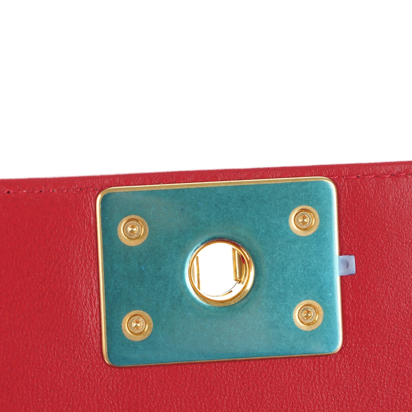 Lambskin Quilted New Medium Boy Flap Red