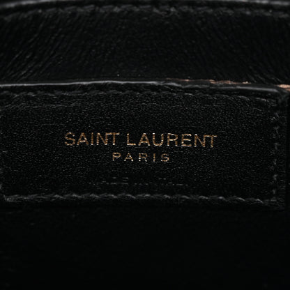 Saint Laurent Calfskin Y Quilted Monogram Small Loulou Chain Satchel Black 6 of 10