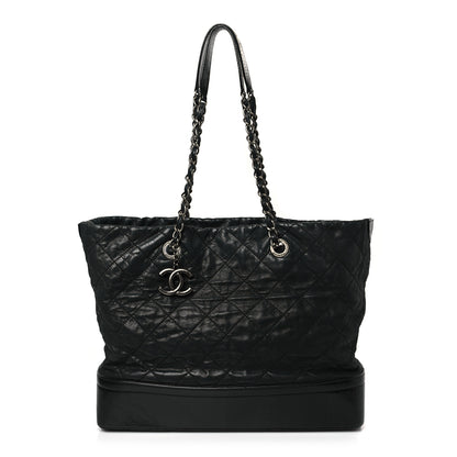 Chanel Iridescent Calfskin Quilted Large VIP Tote Black 1 of 10