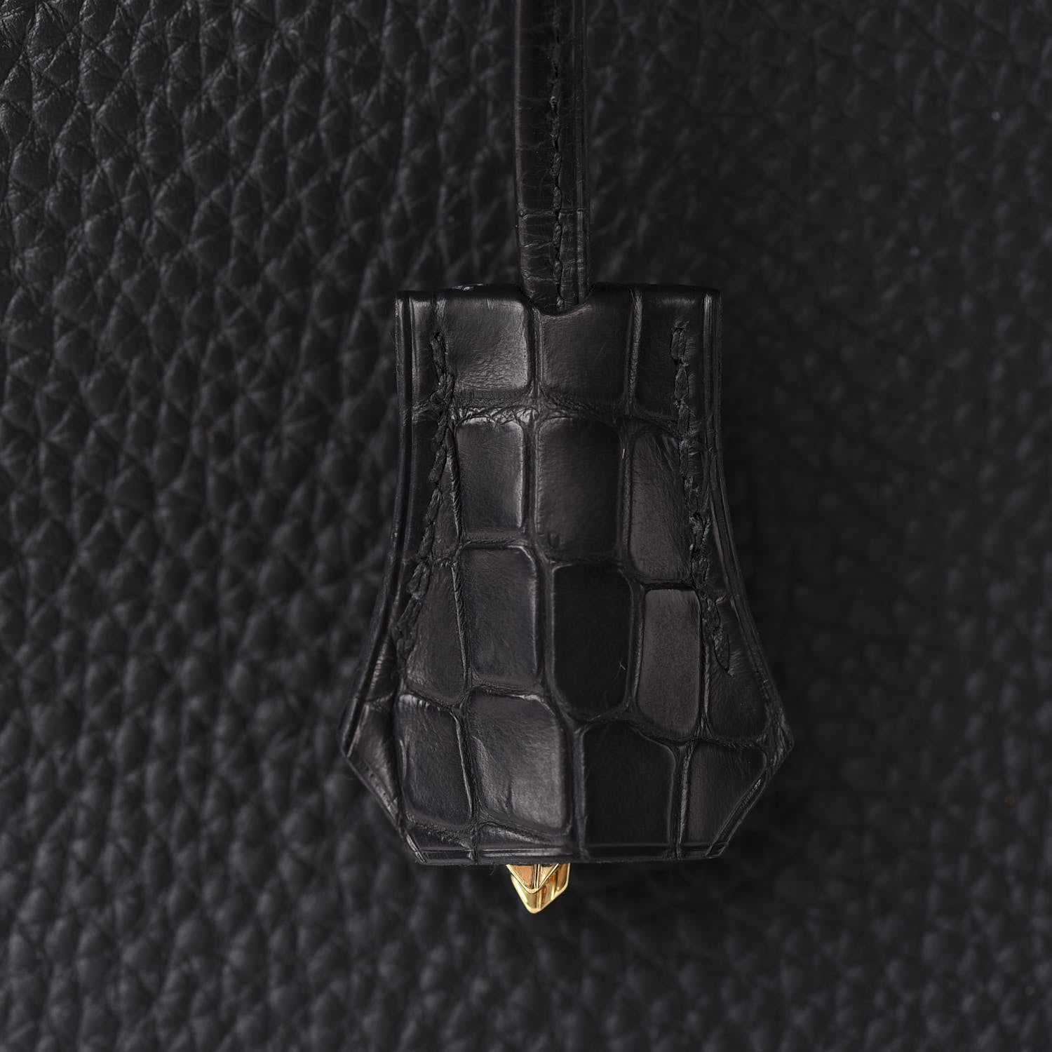 Hermes Togo Matte Alligator Birkin Touch 30 Black 31 of 36