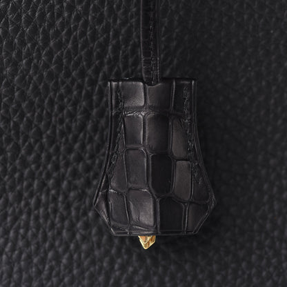 Hermes Togo Matte Alligator Birkin Touch 30 Black 31 of 36