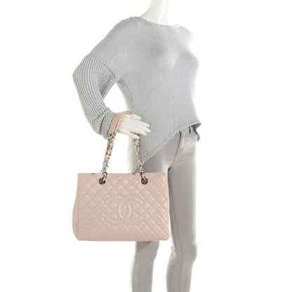 Chanel Caviar Quilted Grand Shopping Tote GST Light Pink 2 of 7