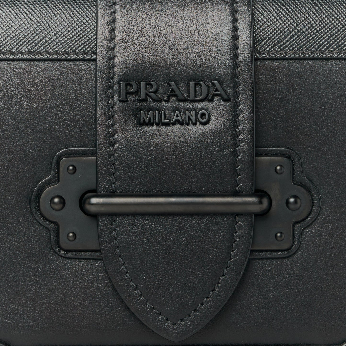 City Calfskin Saffiano Cahier Bag Black
