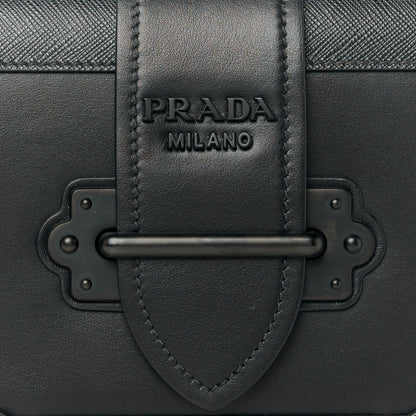 Prada City Calfskin Saffiano Cahier Bag Black 8 of 10
