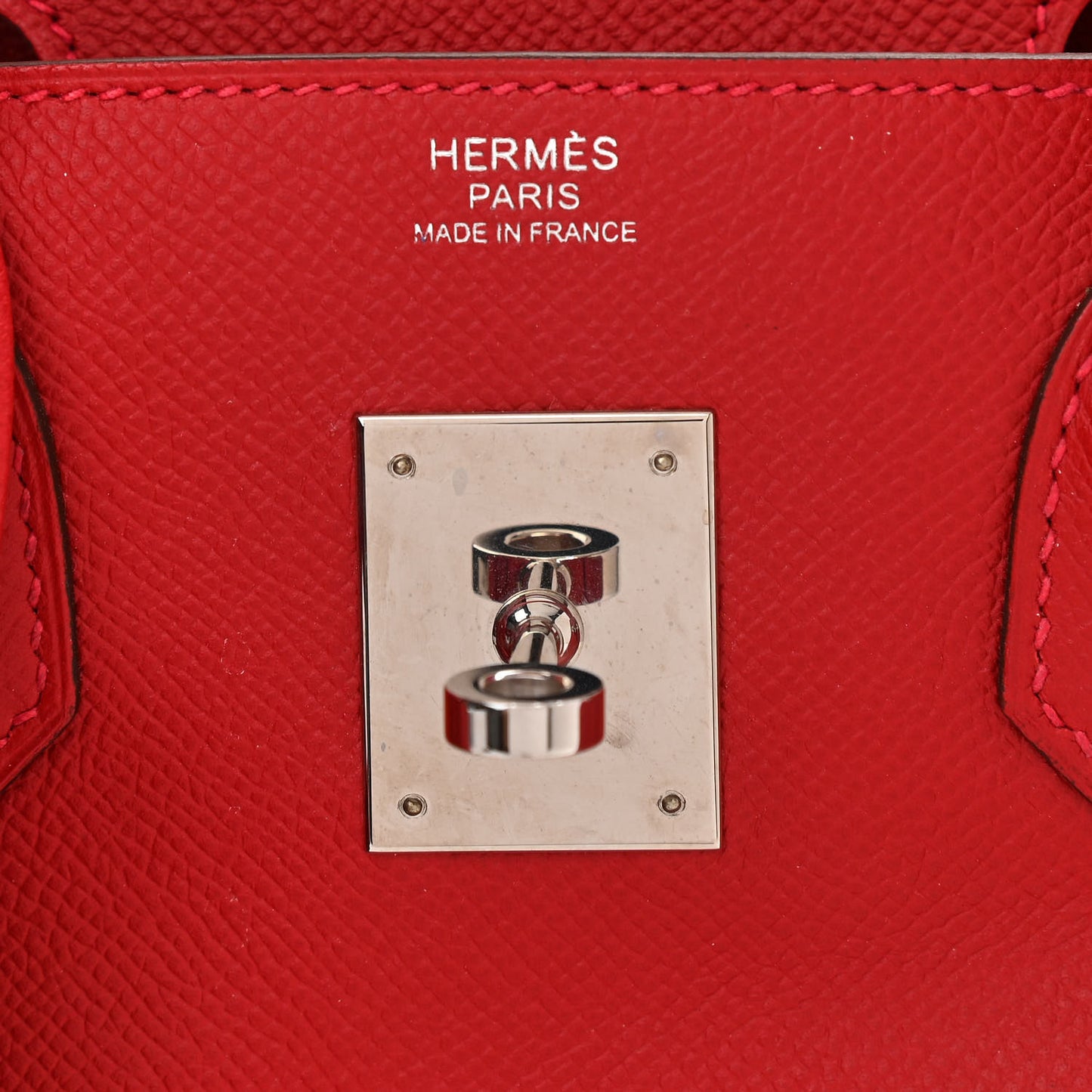 Epsom Birkin 30 Rouge Casaque