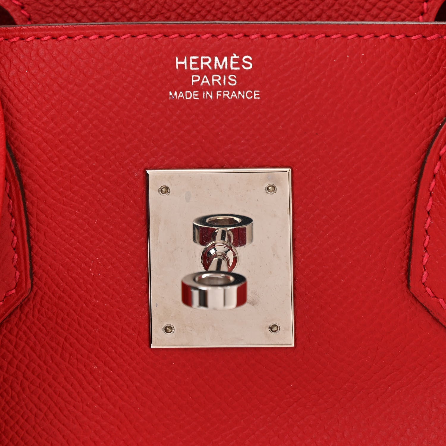 Hermes Epsom Birkin 30 Rouge Casaque 6 of 12